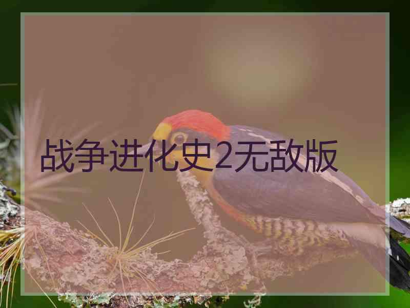 战争进化史2无敌版