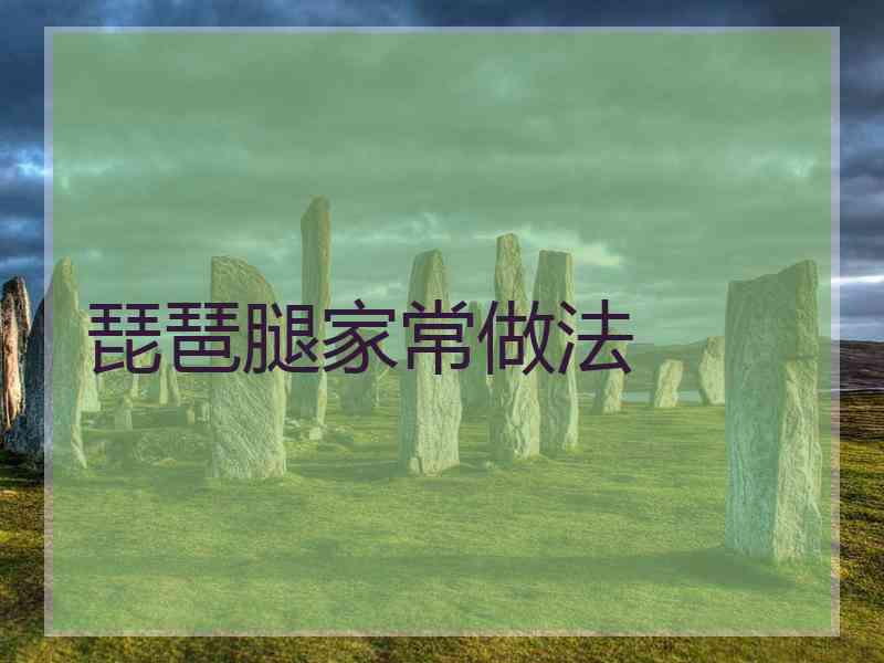 琵琶腿家常做法