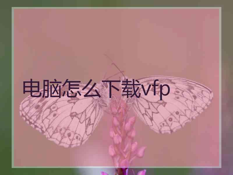 电脑怎么下载vfp