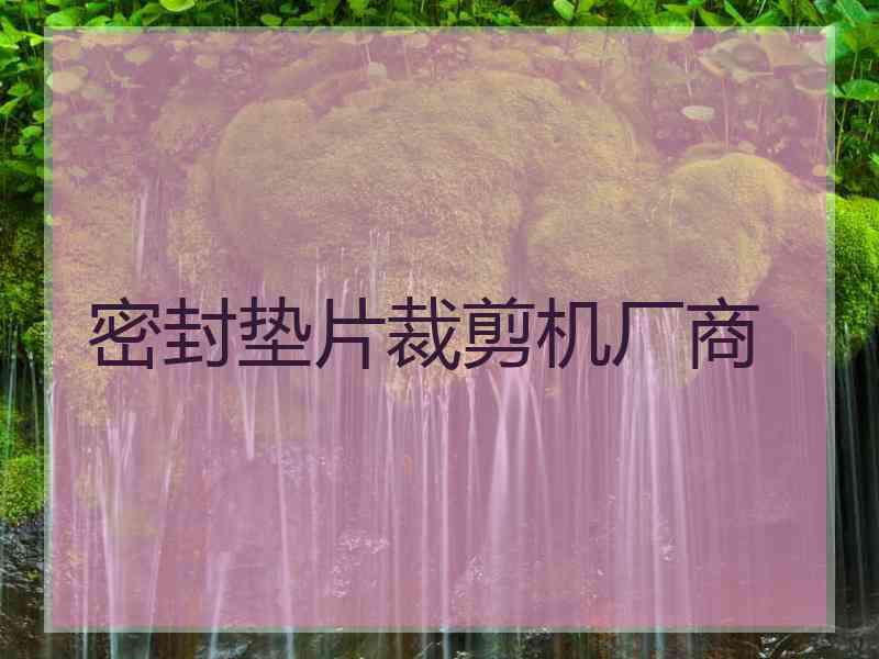密封垫片裁剪机厂商