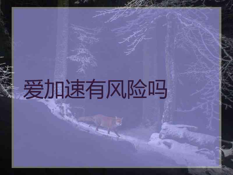 爱加速有风险吗