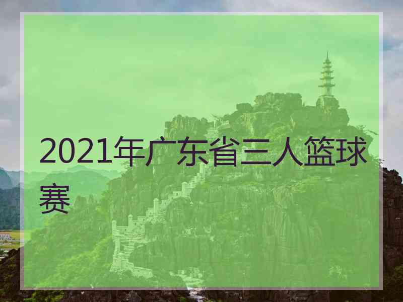 2021年广东省三人篮球赛