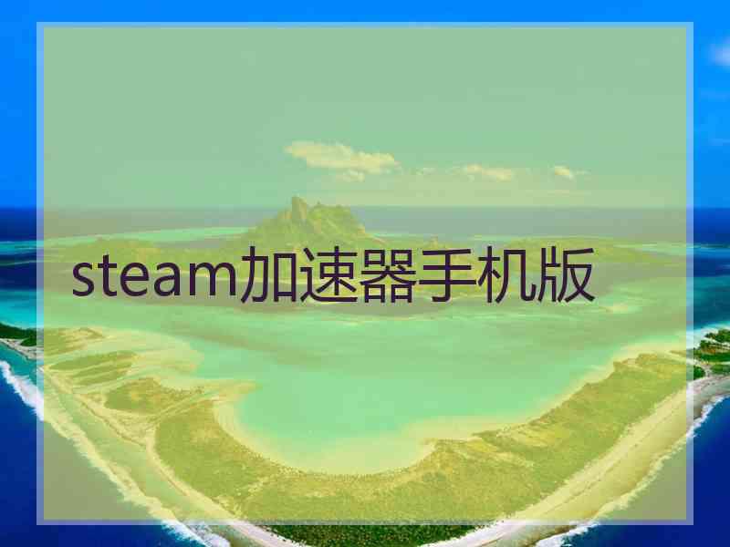 steam加速器手机版