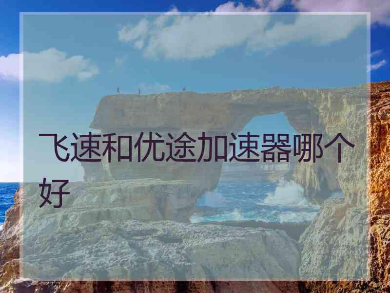 飞速和优途加速器哪个好