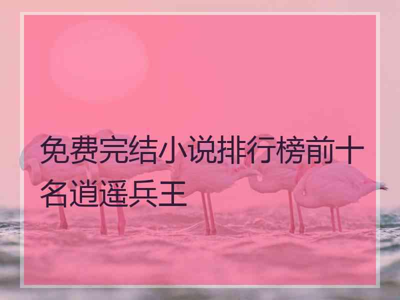 免费完结小说排行榜前十名逍遥兵王