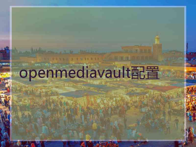 openmediavault配置