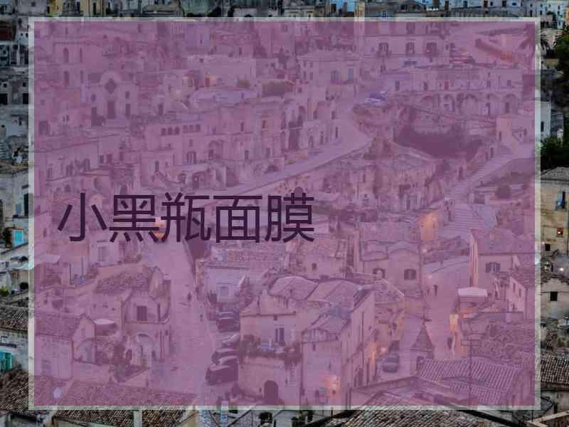 小黑瓶面膜