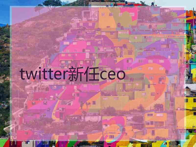 twitter新任ceo