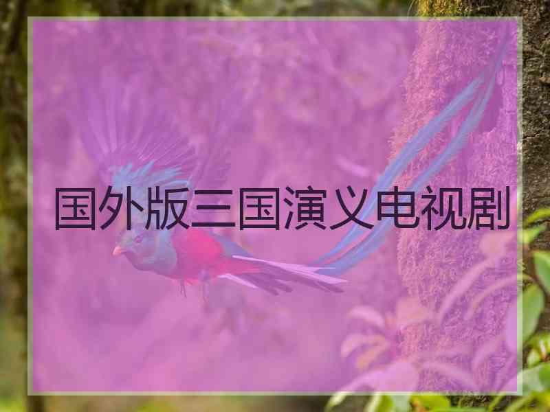 国外版三国演义电视剧