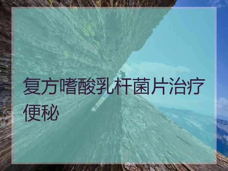 复方嗜酸乳杆菌片治疗便秘