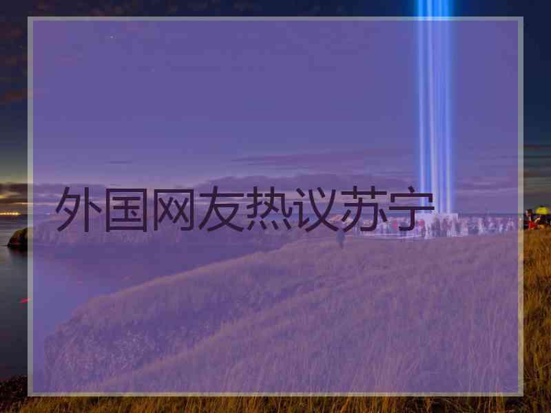 外国网友热议苏宁