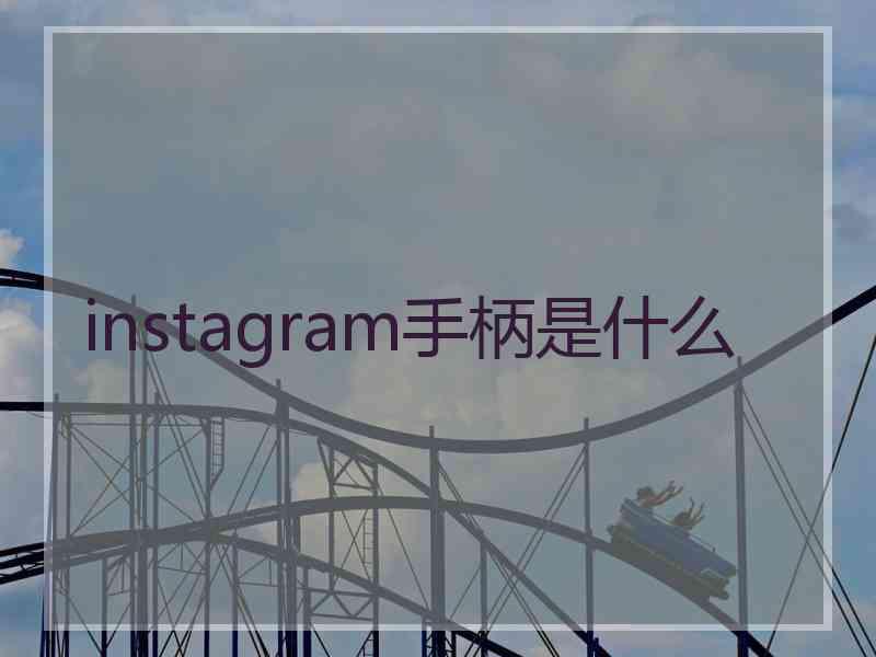 instagram手柄是什么
