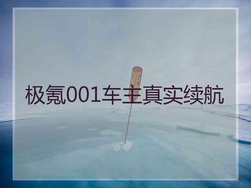 极氪001车主真实续航