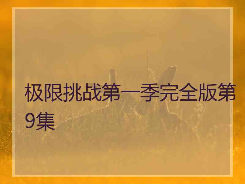 极限挑战第一季完全版第9集