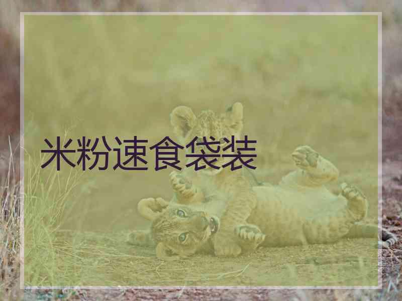 米粉速食袋装