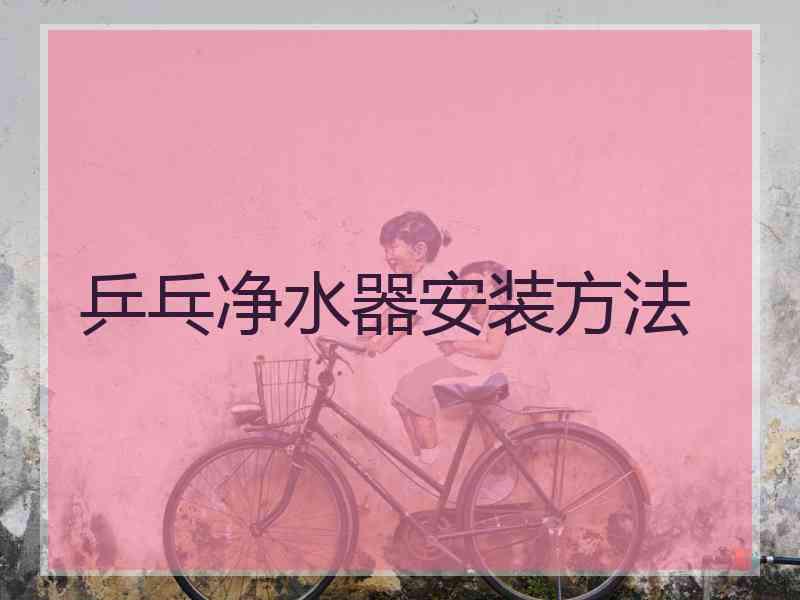 乒乓净水器安装方法