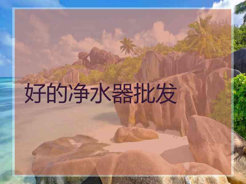 好的净水器批发
