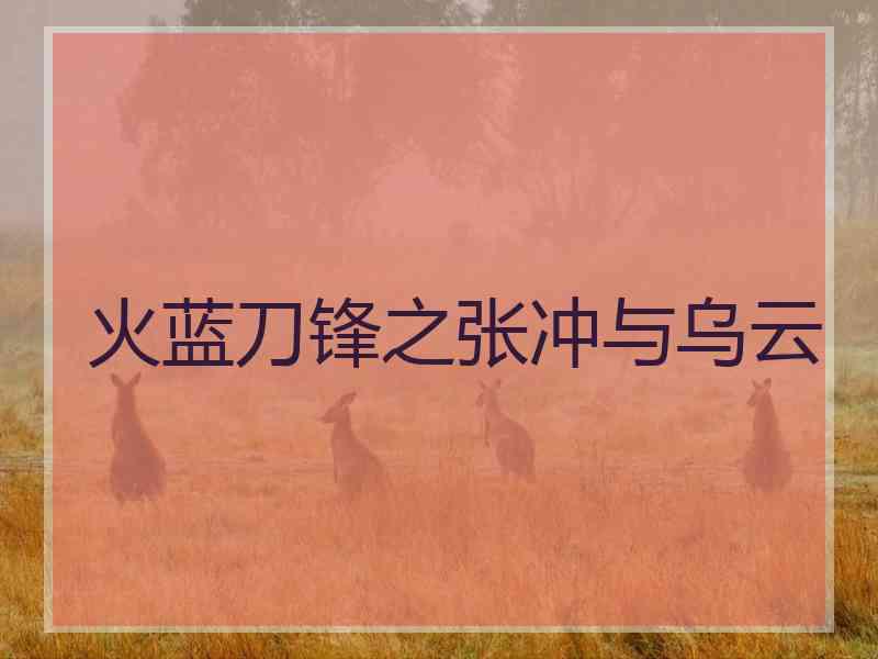 火蓝刀锋之张冲与乌云