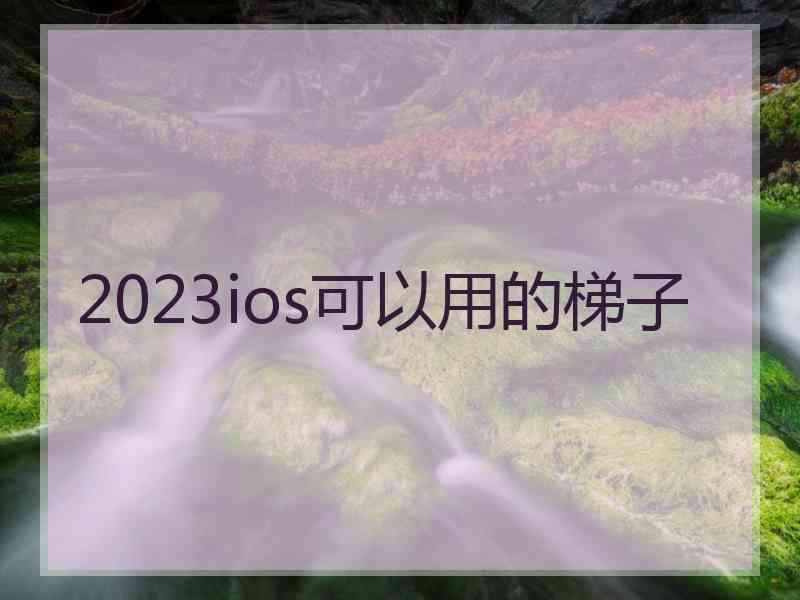 2023ios可以用的梯子