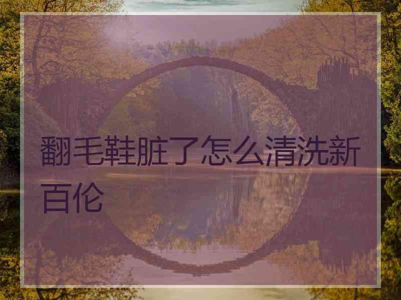 翻毛鞋脏了怎么清洗新百伦