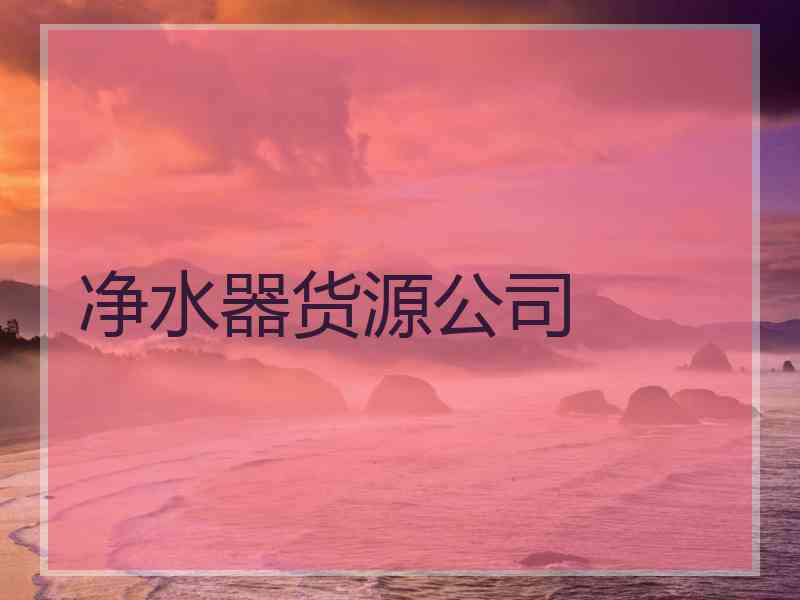 净水器货源公司