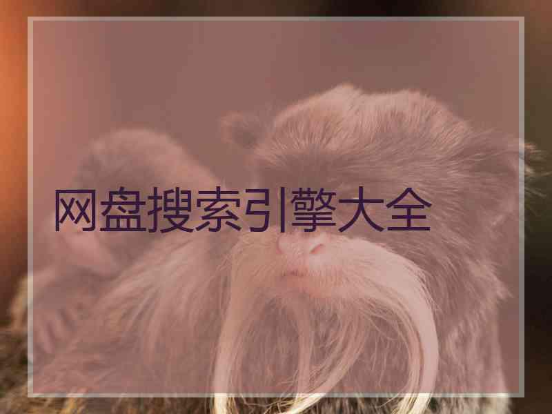 网盘搜索引擎大全