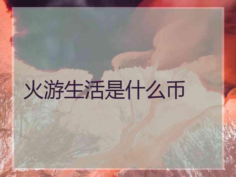 火游生活是什么币