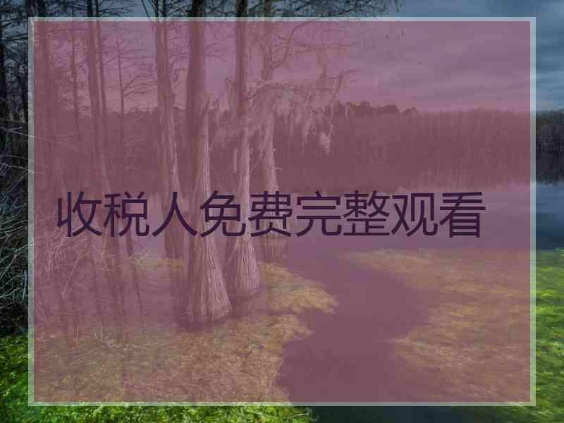 收税人免费完整观看