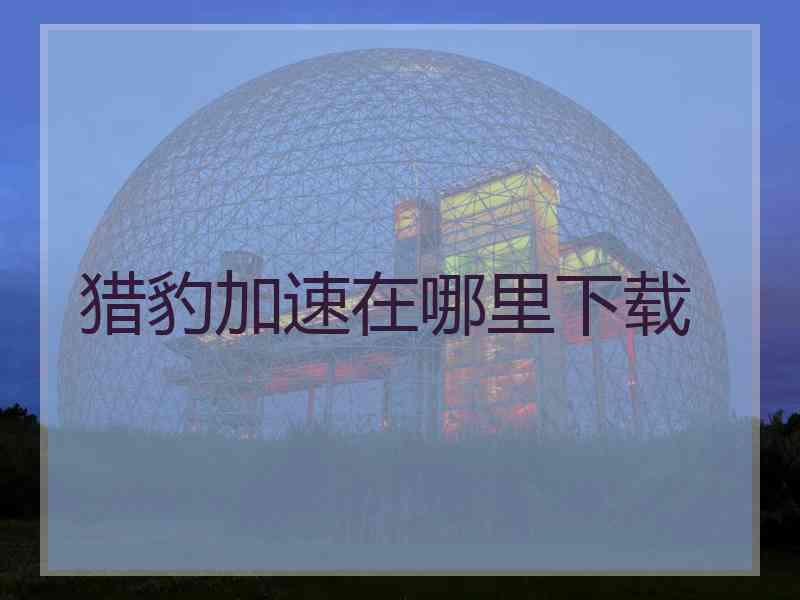 猎豹加速在哪里下载