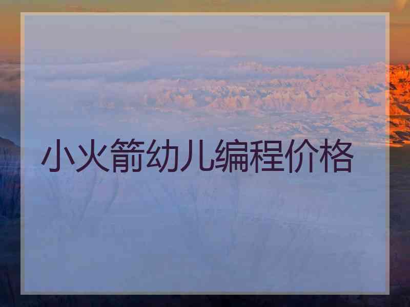小火箭幼儿编程价格