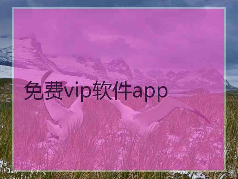 免费vip软件app