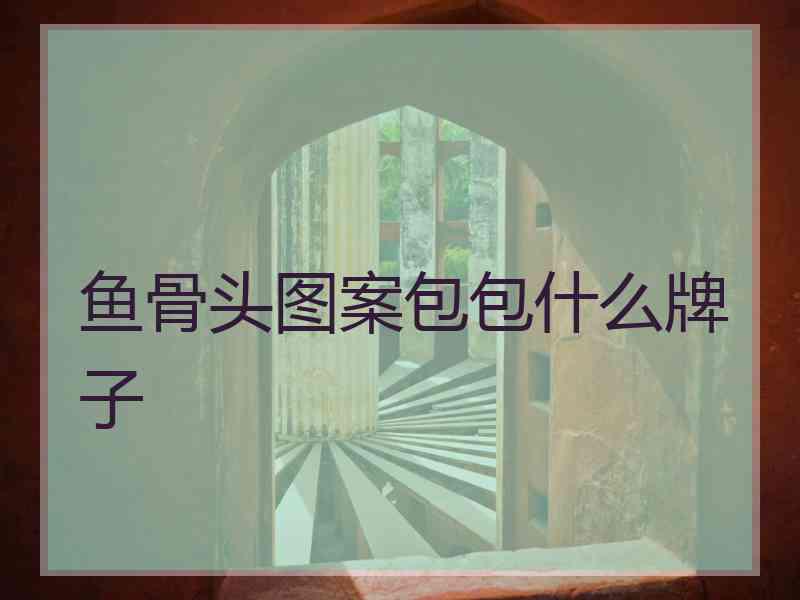 鱼骨头图案包包什么牌子