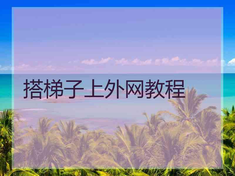 搭梯子上外网教程