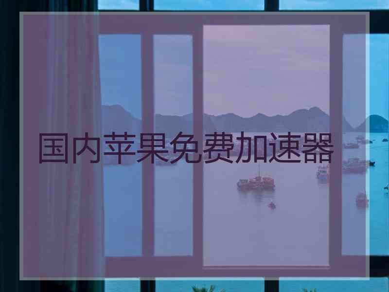 国内苹果免费加速器