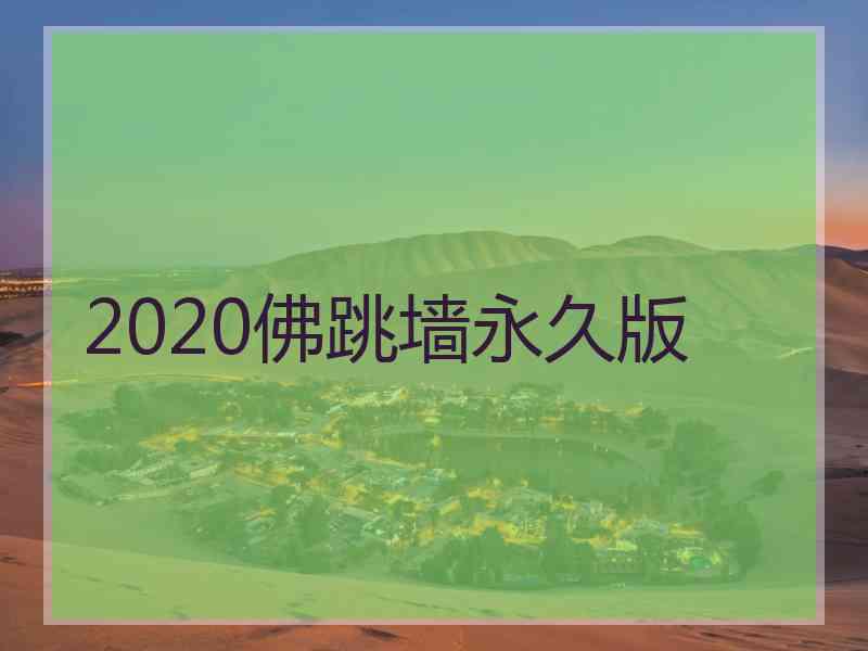 2020佛跳墙永久版