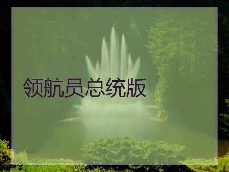 领航员总统版