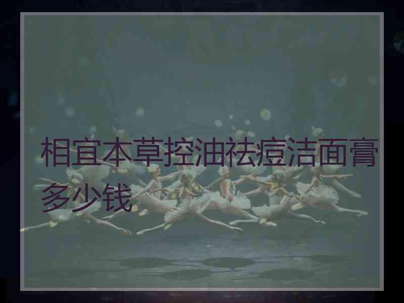 相宜本草控油祛痘洁面膏多少钱