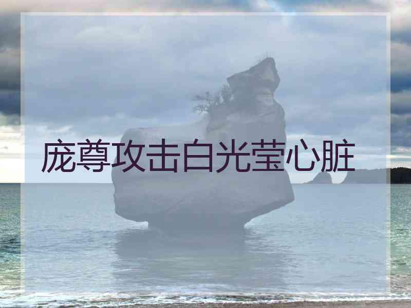 庞尊攻击白光莹心脏