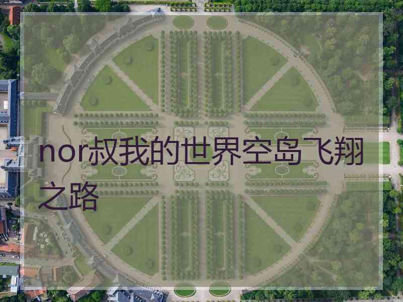 nor叔我的世界空岛飞翔之路