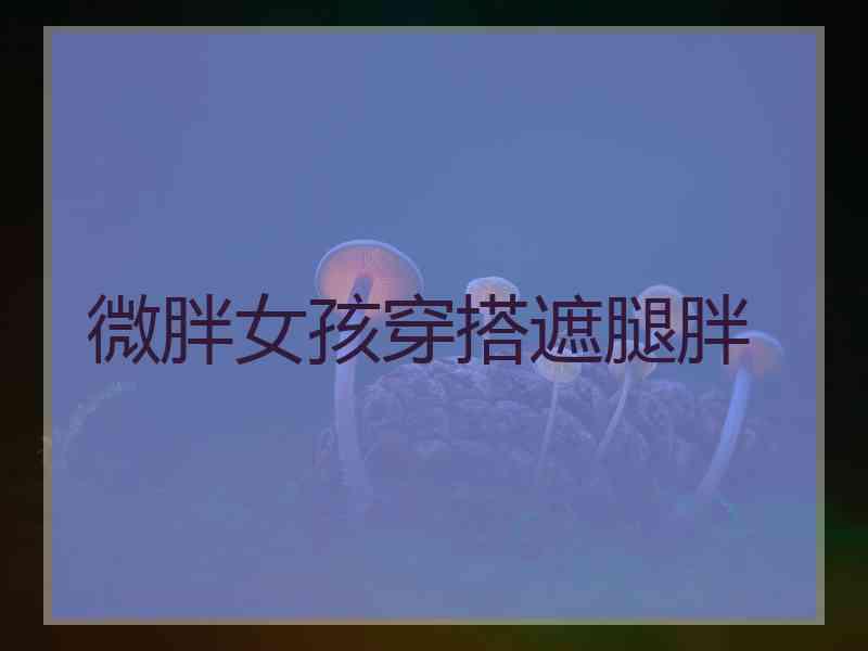 微胖女孩穿搭遮腿胖