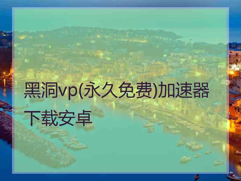 黑洞vp(永久免费)加速器下载安卓