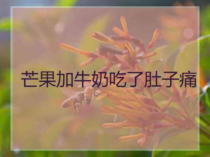 芒果加牛奶吃了肚子痛