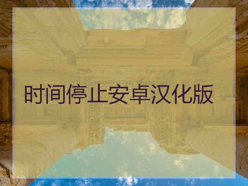 时间停止安卓汉化版