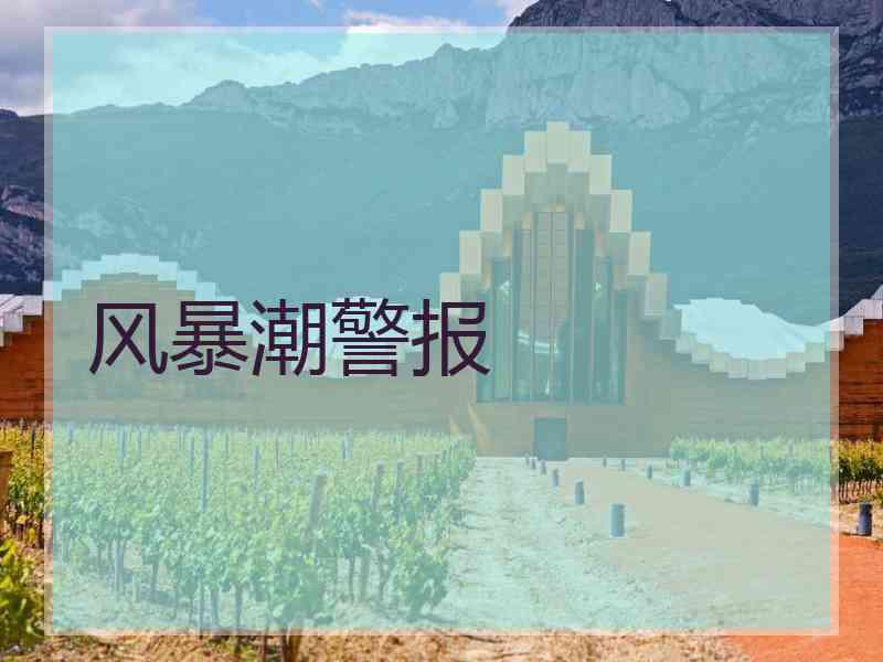 风暴潮警报
