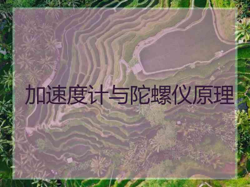 加速度计与陀螺仪原理