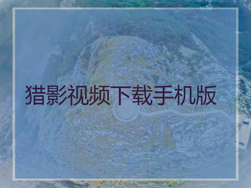 猎影视频下载手机版
