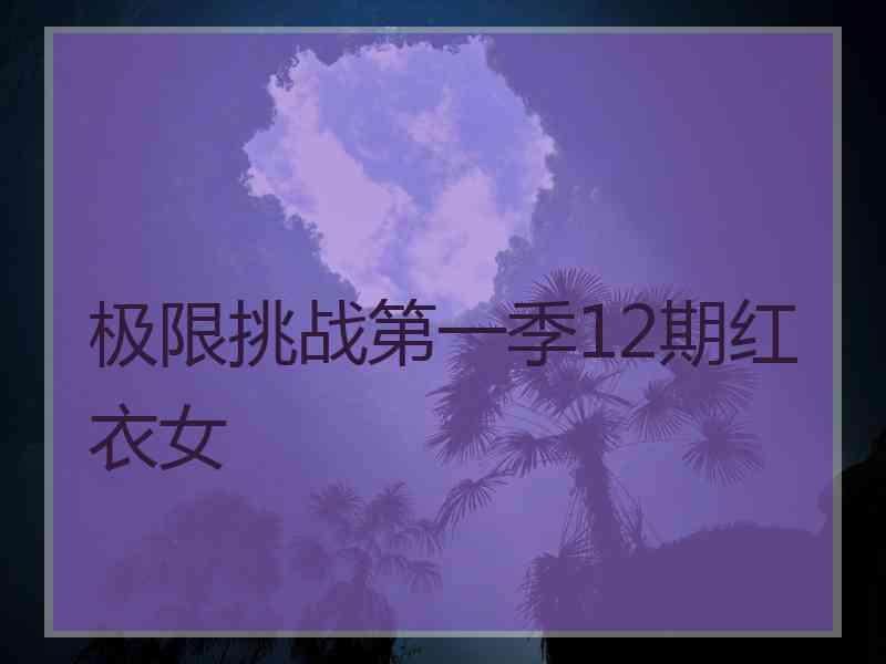 极限挑战第一季12期红衣女