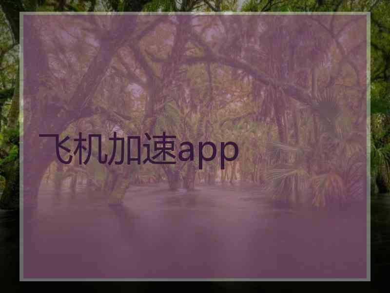 飞机加速app
