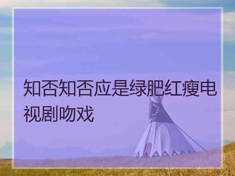 知否知否应是绿肥红瘦电视剧吻戏