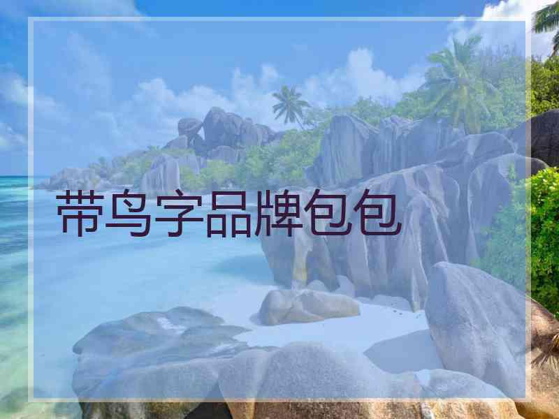 带鸟字品牌包包